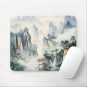 Misty Valley Mountains Mousepad (Mit Mouse)