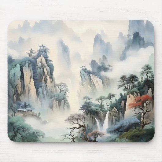 Misty Valley Mountains Mousepad (Vorne)