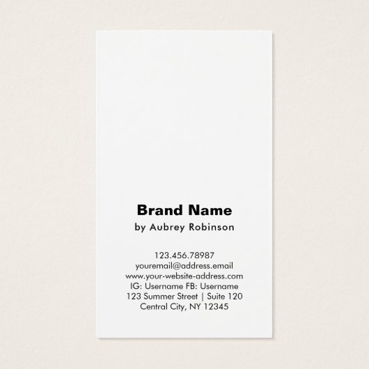 Misty Watercolor Mountains Brown Display Card (Rückseite)