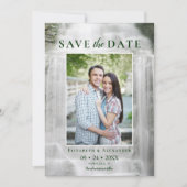 Misty Waterfall Wedding Foto Save the Date (Vorderseite)