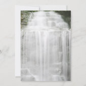 Misty Waterfall Wedding Foto Save the Date (Rückseite)