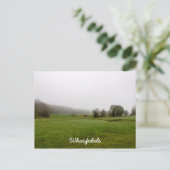 Misty Wharfedale Landschaft Postkarte (Stehend Vorderseite)