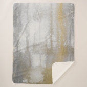 Misty Wilds Abstrakte Wasserfarbe Sherpadecke (Vorderseite)