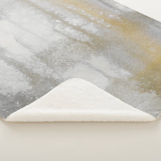 Misty Wilds Abstrakte Wasserfarbe Sherpadecke (3/4)