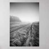 Misty Wiltshire Field print Poster (Vorne)