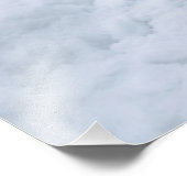 Misty Winter Forest Path Winter Landscape Poster (Ecke)