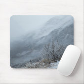 Misty Winter Mountain Valley Mousepad (Mit Mouse)