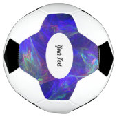 Misty Wirbel of Vibrant Colors Pinks Grüntöne Blue Fußball (Gedreht)