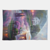 Misty Wisteria House Geschirrtuch (Horizontal)