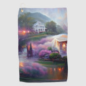 Misty Wisteria House Golfhandtuch (Vorderseite)