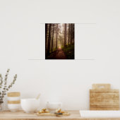 Misty Woodland Path Poster (Küche)