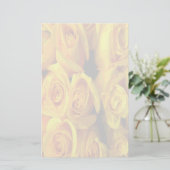 Misty Yellow Roses Briefpapier (Stehend Vorderseite)