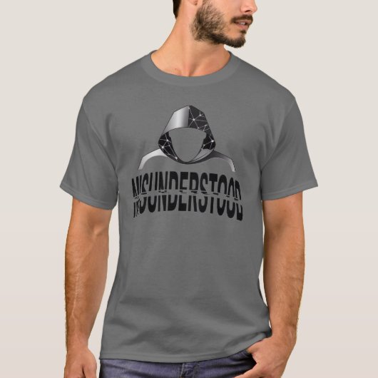 Misunderstood Glitch Hoodie Phantom T-Shirt (Vorderseite)