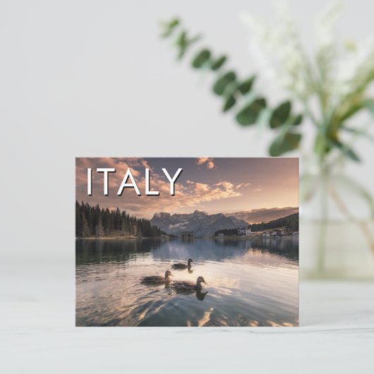 Misurina-See|Dolomiten, Italien Postkarte (Stehend Vorderseite)