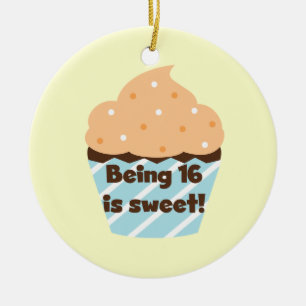 Mit 16 ist Sweet Birthday T Shirts und Geschenke Keramik Ornament