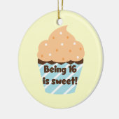 Mit 16 ist Sweet Birthday T Shirts und Geschenke Keramik Ornament (Links)