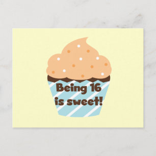 Mit 16 ist Sweet Birthday T Shirts und Geschenke Postkarte
