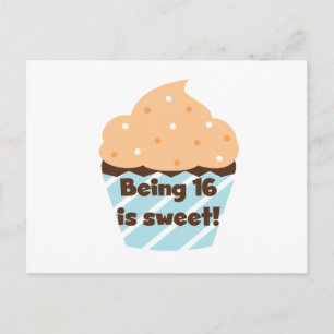 Mit 16 ist Sweet Birthday T Shirts und Geschenke Postkarte