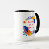 Mit 1% Akku laufen - Funny Floral lustig Tasse (VorderseiteRechts)