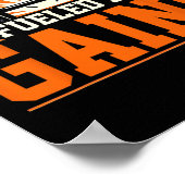 Mit 1 Bodybuilding gespeist Poster (Ecke)