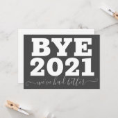 Mit 2021 waren wir besser lustig karte (Vorderseite/Rückseite Beispiel)