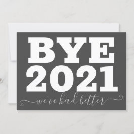 Mit 2021 waren wir besser lustig karte