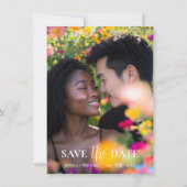 Mit 2 Fotos ätherisches Blut Save The Date (Vorderseite)