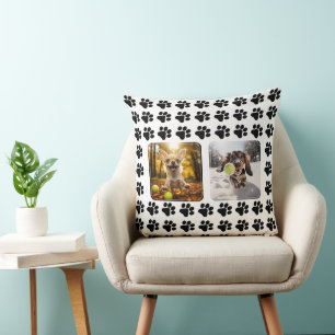 Mit 2 individuell anpassbaren Fotos Paw-trait Perf Kissen