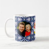 Mit 3 Bildern und Text, mediterrane Azulejos Kaffeetasse (Links)
