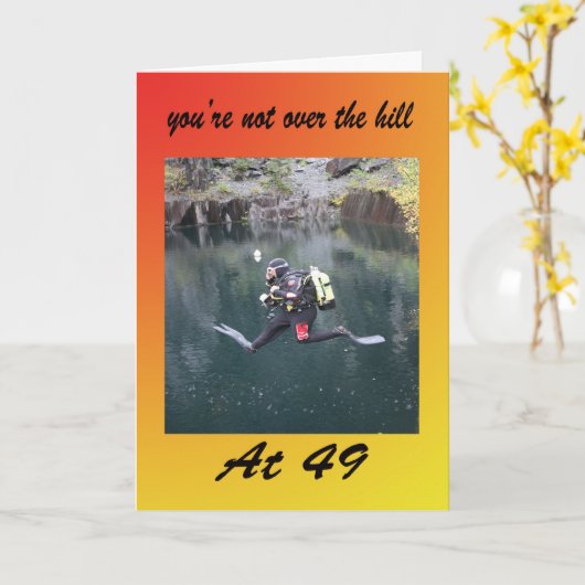 Mit 49 sind Sie nicht über dem Hügel Karte (Gelbe Blume)