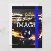 Mit 4 Bildern und 12 Textzeilen erstellen Einladung (Rückseite)