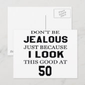 Mit 50 sehe ich so gut aus postkarte (Vorne/Hinten)