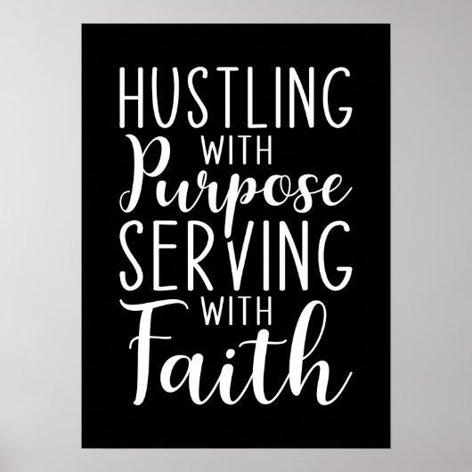 Mit Absicht herumreden, dem Glauben dienen Poster (Vorne)