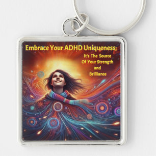 Mit ADHD*tauchen Sie ein in Ihre ADHD-Einzigartigk Schlüsselanhänger