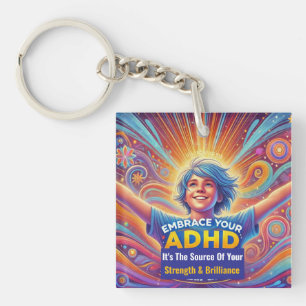 Mit ADHD* tauchen Sie ein in Ihren ADHS Schlüsselanhänger