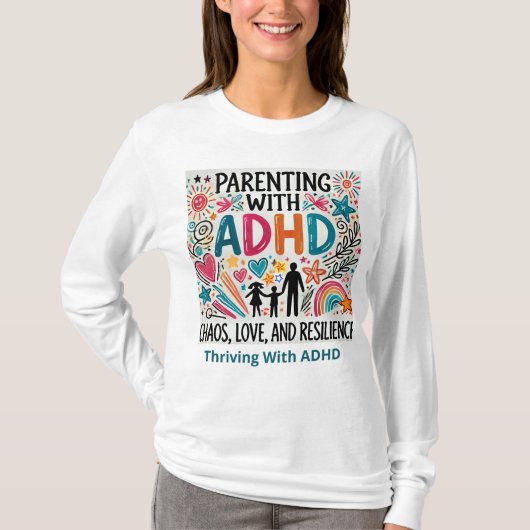Mit ADHD tauchen T-Shirt (Vorderseite)