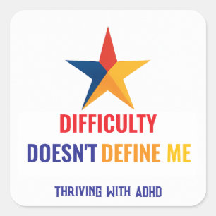 Mit ADHD* zu tauchen, bedeutet für mich nicht Quadratischer Aufkleber