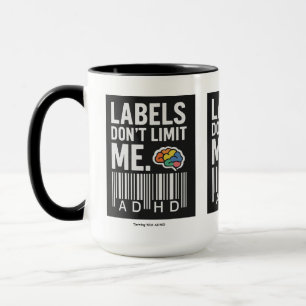 Mit ADHS erfolgreich sein *Etiketten begrenzen mic Tasse