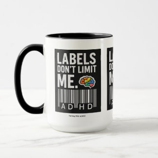 Mit ADHS erfolgreich sein *Etiketten begrenzen mic Tasse