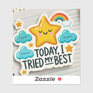 Mit ADHS* habe ich heute mein Bestes gegeben Aufkleber