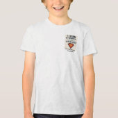 Mit ADHS* lerne ich anders Tri-Blend Shirt (Vorderseite)