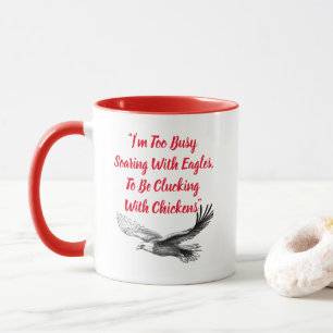 "Mit Adlern Fliegen" Tasse
