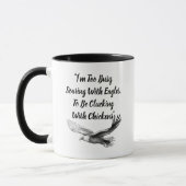"Mit Adlern Fliegen" Tasse (Links)