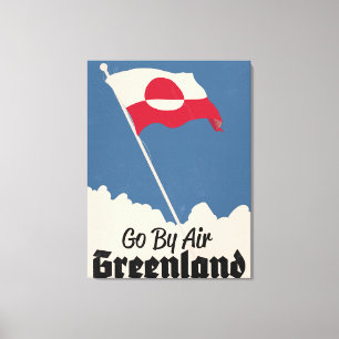 Mit Air Greenland reisen Leinwanddruck