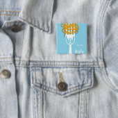 mit Air Italy Vintage Reiseplakat. Button (Beispiel)