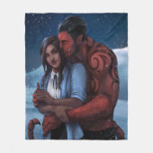 Mit Alien Warlord Throw eingeschneit Fleecedecke (Vorderseite)