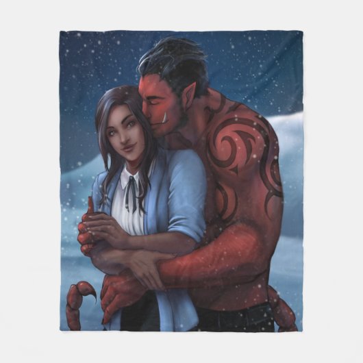 Mit Alien Warlord Throw eingeschneit Fleecedecke (Vorderseite)