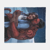 Mit Alien Warlord Throw eingeschneit Fleecedecke (Vorderseite (Horizontal))