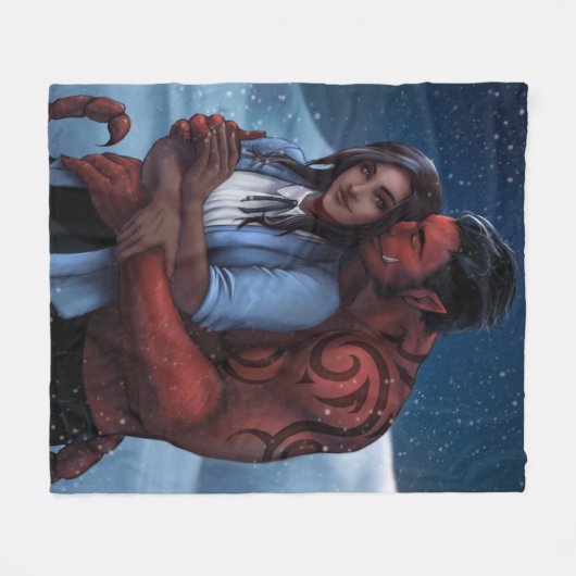 Mit Alien Warlord Throw eingeschneit Fleecedecke (Vorderseite (Horizontal))