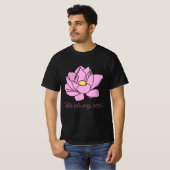 Mit all meinem Herzen rosa Lotus Art T-Shirt (Vorne ganz)